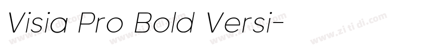 Visia Pro Bold Versi字体转换